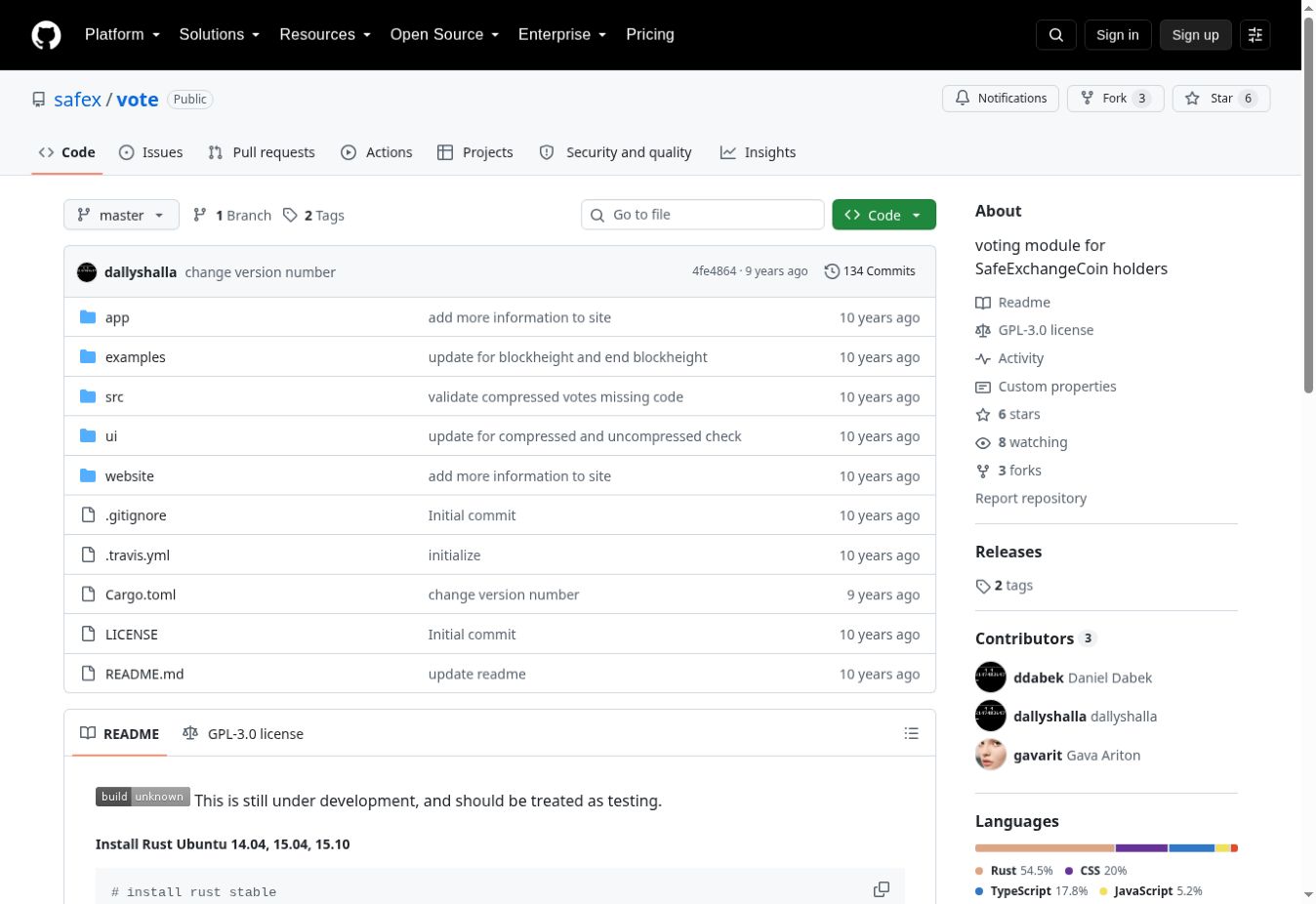 Safex vote repository with poll and vote application source files.